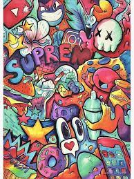Wallpapers doodle art wallpaper cave. Supreme Copic Marker Doodle Poster By Eadanshamir Redbubble Graffiti Doodles Cute Doodle Art Graffiti Wallpaper Iphone