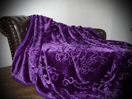 Xxl Luxus Tagesdecke Kuscheldecke Wohndecke Decke Plaid Violett Lila 200x240cm Ebay