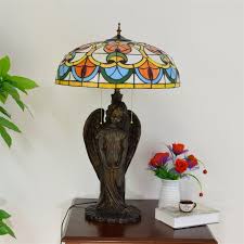 Affects transit time, not processing time. Sunsky Ywxlight Retro Creative Angel Unique Glass Mosaic Lampshade Table Lamp Living Room Dining Room Bedroom Personality Decorative Light Us Plug