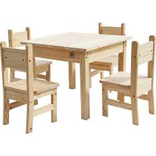Wooden Kids Table And Chair Set With Rounded Edges Kids Table And Chairs Kids Wooden Table Table And Chair Sets