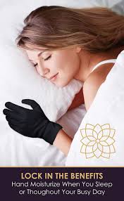 Black Cotton Gloves for Eczema and Dry Hands