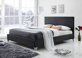 Abdabs Furniture Brooklyn Dark Grey Fabric Bed Frame King Size