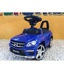 Trotteur Voiture Mercedes Gl63 Bleu Porteur Pousseur Voiture Kiddi Quad