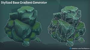 Artstation Stylized Base Gradient Generator For Substance Painter Anton Rabarskyi Stylized Gradient Environment Props