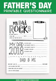 Father S Day Questionnaire Printable 2020 Free Download Fun Loving Families Fathers Day Questionnaire Father S Day Printable Father S Day Activities