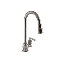 Magnetic docking locks spray head into place. Kohler Artifacts Single Hole Kitchen Sink Faucet 99260 Vs Rona