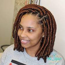 Shoulder Length Faux Locs Very Convenient For Women On The Go Atlantag Asymmetrical Bob Haircuts Faux Locs Hairstyles Bob Hairstyles For Fine Hair
