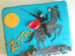 Zorro Fondant Cake Birthday Party Themes Cake Design Party Time