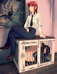 chainsaw man, pet play, selene (pokemon), femdom, bdsm - Anime R34