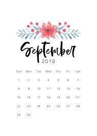 Free 2019 Printable Calendar The Cactus Creative Brosur Tanggal Ilustrasi