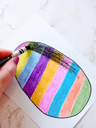 You can also easily fold your artwork in half to create a one of a kind card for someone special! Scratch Off Easter Egg Paper Craft Made With Happy