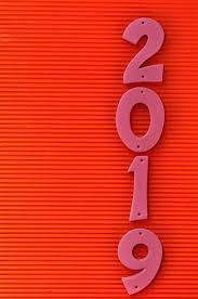 2019 In Pink Numbers On A Red Background Happy New Year Pictures Happy New Year Wallpaper New Year Wallpaper
