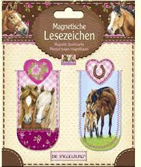 Amazon.co.jp: (syupi-geruburugu) SPIEGELBURG ho-suhurenzu Horse Friends  Horse magunettobukkuma-ku Bookmark Set of 2 : Office Products