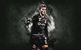 Beşiktaş duvar kağıtları bjk ; Download Wallpapers Adem Ljajic Besiktas Serbian Football Player Portrait Gray Stone Background Football Turkey For Desktop Free Pictures For Desktop Free