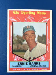 Sportflics kellogg's corn flakes baseball greats. 1959 Topps Baseball Card 559 Ernie Banks Cubs