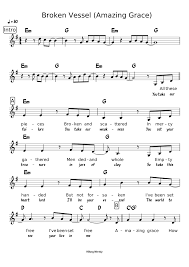 Amazing grace piano sheet music full arrangements free. Broken Vessel Amazing Grace Sheet Music For Piano Solo Musescore Com