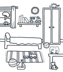 Make a memory chain or group bedroom accessories images by color, size, or other attributes. Clean Bedroom Coloring Sheet Bedroom Drawing Drawing For Kids Coloring Pages
