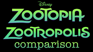 Disney's Zootopia and Zootropolis Comparison - YouTube