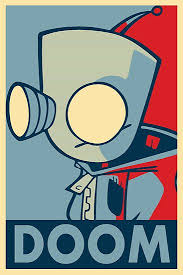Dooooom Gir Poster By Jay Mackay Invader Zim Invader Zim Characters Gir From Invader Zim