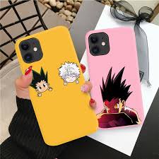 Hunter X Hunter Hxh Gon Killua Anime Phone Case For Iphone 11 Pro X Xs Max Xr 7 6s 8 Plus Xs 10 Case Silicone Cover Half Wrapped Cases Phone Case Diy Paint