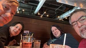 At Amy's choice of restaurant for Mother's Day.