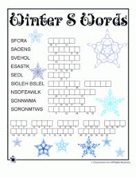 This is a pdf of a winter crossword puzzle and word search. Winter Word Puzzles Compound Words Vocabulary Worksheets Woo Jr Kids Activities