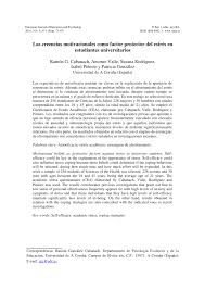 Te indicamos cuales son los mejores 10, y además encontrarás información referente al tema. Pdf Las Creencias Motivacionales Como Factor Protector Del Estres En Estudiantes Universitarios