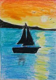 How to edit sunset silhouette images. Silhouette Drawing Of Sunset
