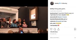 Banksy's true identity remains hidden from the public but he still maintains social media profiles. Banksy Uploads Video On Shredded 1million Painting
