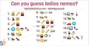 Maybe you would like to learn more about one of these? Can You Guess Ladies Names Puzzle Answer