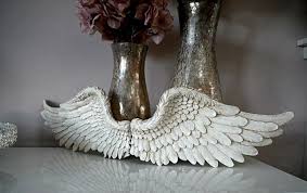 You can get a pack of six mini bows for only. Small White Angel Feather Wings Rustic Hanging Decor Garden Mile Store