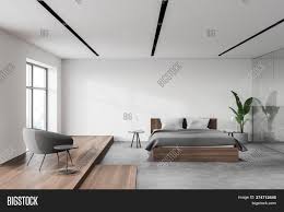 This round bedroom nightstand is perfect for your. Interior Modern Master Image Photo Free Trial Bigstock