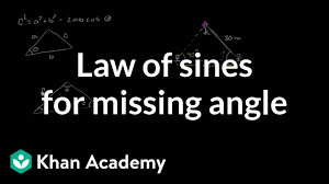Find out which formulas you need to use. Law Of Sines Solving For An Angle Trigonometry Video Khan Academy