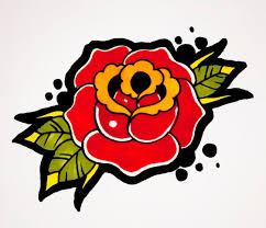 How To Draw A Rose Old School Tattoo Style Old School Tattoo Traditional Tattoo Drawings School Tattoo
