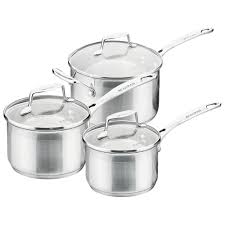 Free scanpan shears w/orders between $150 and $250. Scanpan 3 Piece Scanpan Impact Saucepan Set Reviews Temple Webster