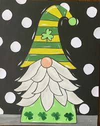Leprechaun gnome desserts the kids can help make. St Patrick S Day Gnome Paint Night Maureen Marks Art