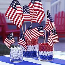 Easy Table Decorations For 4th Of July Independence Day 4th Of July July Crafts 4th Of July Decorations