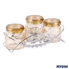 Initially i was going to use it for decor use only but after. My Home Glass Canister Set 4 Pcs Gold M 4s Gg Shopee Malaysia