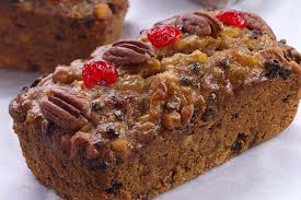 This one uses naturally dried fruits. Alton Brown Fruit Cake