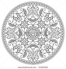 Download Mandala With Hand Drawn Elements In Arabic Indian Turkish Pakistan Tribal Motifs Image For Anti Stress Therapy How To Draw Hands Mandala Coloring Mandala
