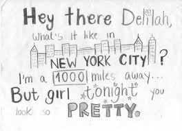 Hey There Delilah What S It Like In New York City I M A 1 000 Miles Away But Girl Tonight You Look Frases Bonitas Frases De Letras De Canciones Frases Liricas