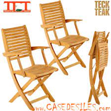 L'huile de teck, pour rénover votre mobilier de jardin. Chaises En Teck De Jardin Design Pliantes Sillage