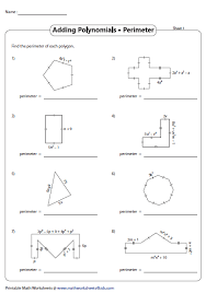 Polynomials Perimeter Of Shapes Polynomials Adding Polynomials Polynomials Activity