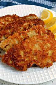 Use this same method for pork schnitzel, veal schnitzel (weiner schnitzel), or chicken schnitzel. Pork Schnitzel Crispy Fried Boneless Pork Chops