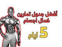 جدول تمارين كمال اجسام 6 ايام workout schedule workout chart gym workout chart
