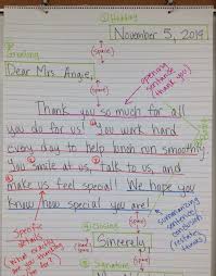 how to write a friendly thank you letter anchor chart