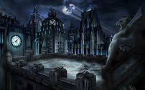 Here are only the best ghost band wallpapers. Pin Ghost Band Wallpaper Gotham City Rooftop 1366x768 Download Hd Wallpaper Wallpapertip