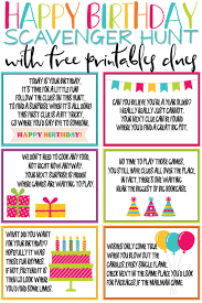 It's so much easier to look through pictures and choose some people with adhd actually like cooking. A Super Fun Birthday Scavenger Hunt Free Printable Play Party Plan