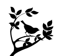 Bird On Tree Branch Stencil Stock Vector Bird Silhouette Silhouette Clip Art Bird Stencil