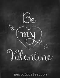 This item is sold unframed. Valentine Chalkboard Printables Nest Of Posies
